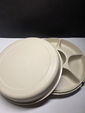 Tupperware Fruit And Veggie Platter And Lid Set Almond Chip Dip Appetizers